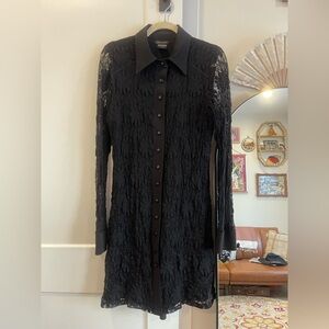 Eva Varro Black Lace Long Sleeve Dress
